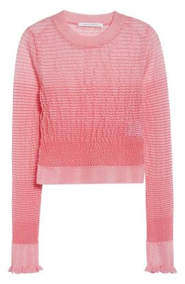 Cecilie Bahnsen Cecilie Bahnsen CBcorali Sheer Knit Crop Top