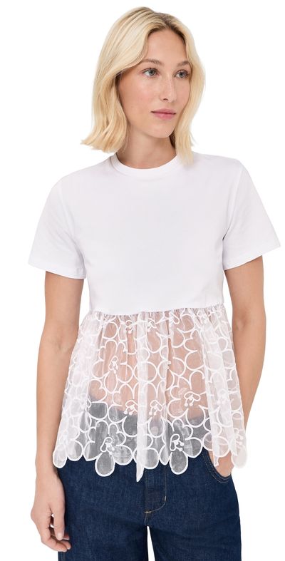 Cecilie Bahnsen Cecilie Bahnsen Connie Tee White