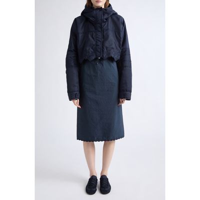 Cecilie Bahnsen Cecilie Bahnsen Finnur Embroidered Crop Hooded Jacket