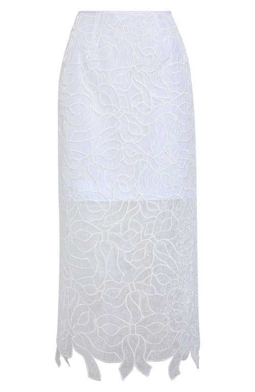 Cecilie Bahnsen Cecilie Bahnsen Gus Embroidered Bow Organza Skirt