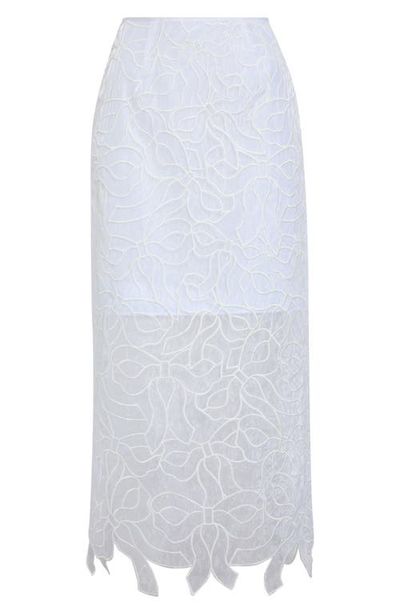 Cecilie Bahnsen Cecilie Bahnsen Gus Embroidered Bow Organza Skirt