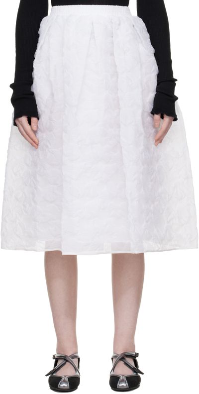 Cecilie Bahnsen Cecilie Bahnsen White CBmala Midi Skirt