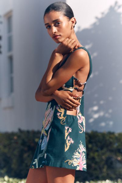 floral dress cute Fatima Sweetheart EXC US Color:Forest-Green Zipper 9 Ladivine CD848 Women's Formal