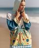 Celandine Celandine x Tigre Indigo Embroidered Poncho Top - 1