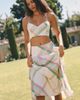 Celandine Cotton A-Line Midi Skirt - 1