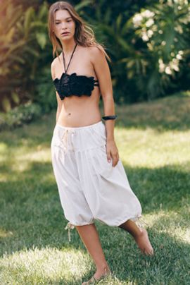 Celandine Cotton Balloon Gaucho Pants