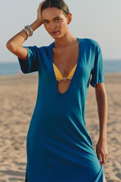 Celandine - Cowl-Neck Hardware Maxi Dress