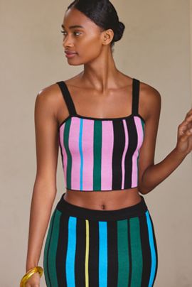 Celandine Crop Sweater Tank Top