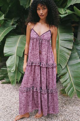 Celandine Halter Tent Maxi Dress