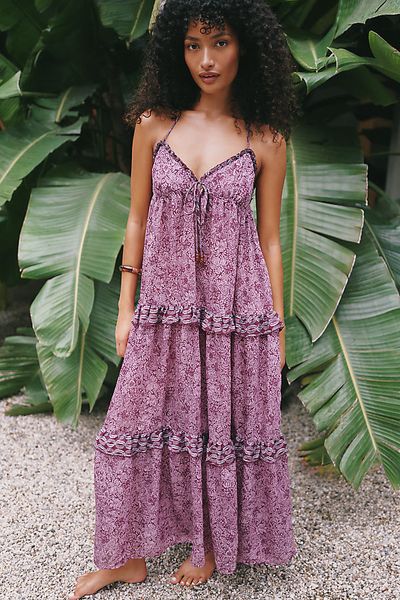 Celandine Halter Tent Maxi Dress