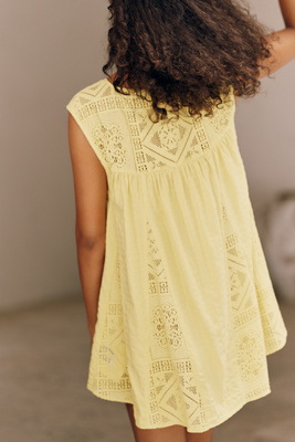 celandine sea life embroidered mini dress celandine sea life embroidered mini dress SEASHELL EMBROIDERY CUT OUT MINI  DRESS 6 / Blue