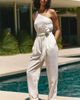 Celandine One-Shoulder Jumpsuit - 3