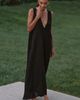 Celandine Plunge-Neck Maxi Dress - 1