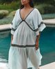 Celandine Plus Tiered V-Neck Kaftan - 1