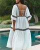 Celandine Plus Tiered V-Neck Kaftan - 2