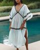 Celandine Plus Tiered V-Neck Kaftan - 4
