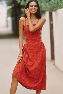 white christmas dresses 4. Balance Dress – Two-Toned Batik – TacTura main image 0
