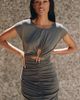 Celandine Ruched Cutout Mini Dress - 1
