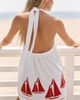 Celandine Sailboat Embroidered Dress - 2