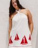 Celandine Sailboat Embroidered Dress - 5