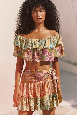 Celandine Sarong Mini Skirt