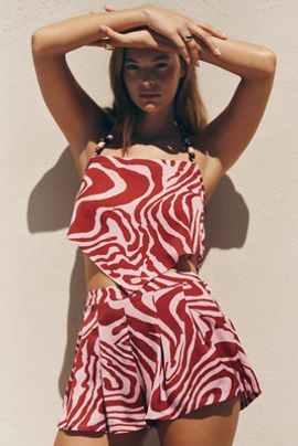Celandine Scarf High Rise Wide Leg Shorts