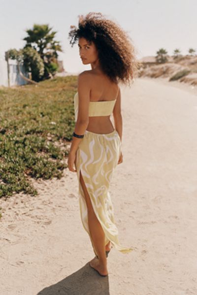 Celandine Strapless Cutout Midi Dress
