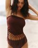 Celandine Strapless Lace Fringe Top - 4