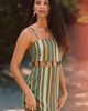 Celandine Striped Beaded Mini Dress - 1