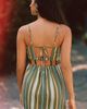 Celandine Striped Beaded Mini Dress - 2