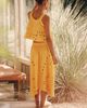 Celandine Sun Cutwork Midi Skirt - 3