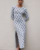Celandine Textured Knit Long-Sleeve Midi Dress - 1