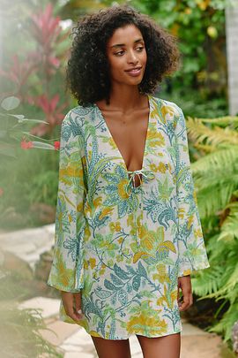 Celandine Tie-Front Mini Dress