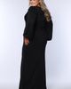 Celebrations by Sydney's Closet Celebrations by Sydney's Closet Plus Size V-Neck Long Puff Sleeve Evening Dress - 2