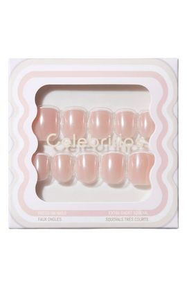 CELEBRITIPS CELEBRITIPS Micro French Glaze Extra Short Square Press-On Nails 