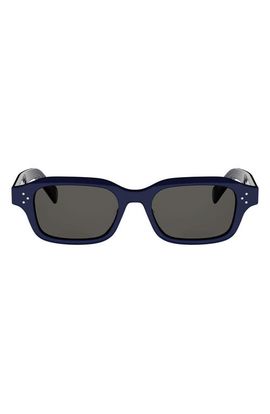 CELINE CELINE 3 Dots 52mm Rectangle Sunglasses