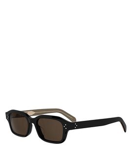 Celine Celine 3 Dots Rectangular Sunglasses, 52mm