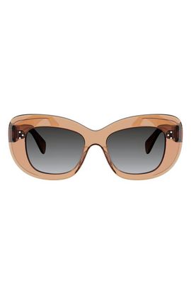 CELINE CELINE 53mm Gradient Geometric Cat Eye Sunglasses