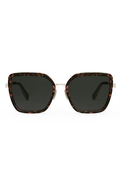 CELINE CELINE 58mm Butterfly Sunglasses