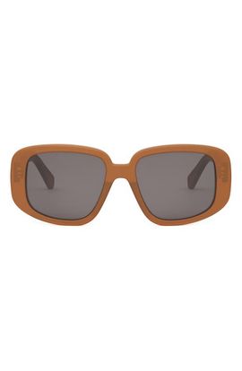 CELINE CELINE Bold 3 Dots 55mm Geometric Sunglasses