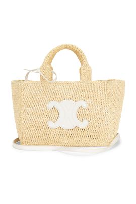 celine Celine Raffia Small Cabas Thais Tote Bag