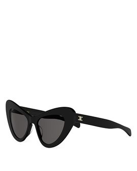 Celine Celine Triomphe Mini Hd Cat Eye Sunglasses, 52mm