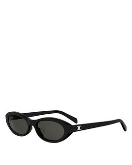 Celine Celine Triomphe Mini Oval Sunglasses, 54mm