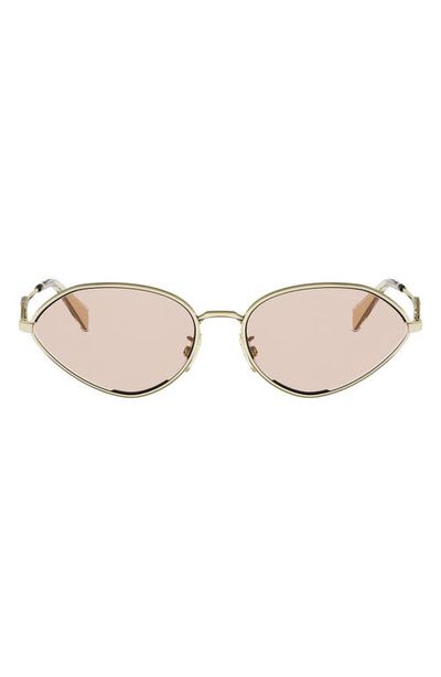 CELINE CELINE Wired 58mm Almond Sunglasses