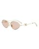 CELINE CELINE Wired 58mm Almond Sunglasses - 2