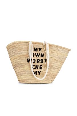 celine Celine X David Kramer Raffia Panier Tote Bag