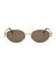 CELINE Women's Metal Triomphe 54MM Oval Sunglasses - 2