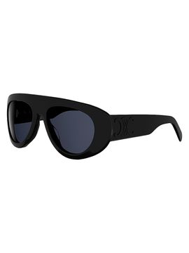 CELINE Women's Triomphe Stamp 57MM Pilot Sunglasses