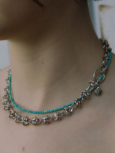 cellmute Ric Bold Chain Necklace 07_ White Gold