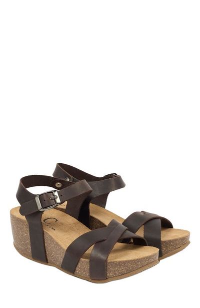 Celtic & Co. Celtic & Co. Crossover Wedge Sandal